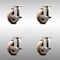 Service Caster 4 Inch 316SS High Temp Glass Filled Nylon Swivel Top Plate Caster Set with Brake SCC-SS31620S414-GFNSHT-TLB-4 - alternate 1